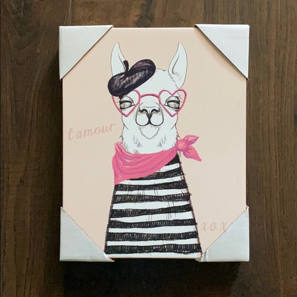 Blossom Home Other - Llama Frame l’amour xoxo 6 X 10”